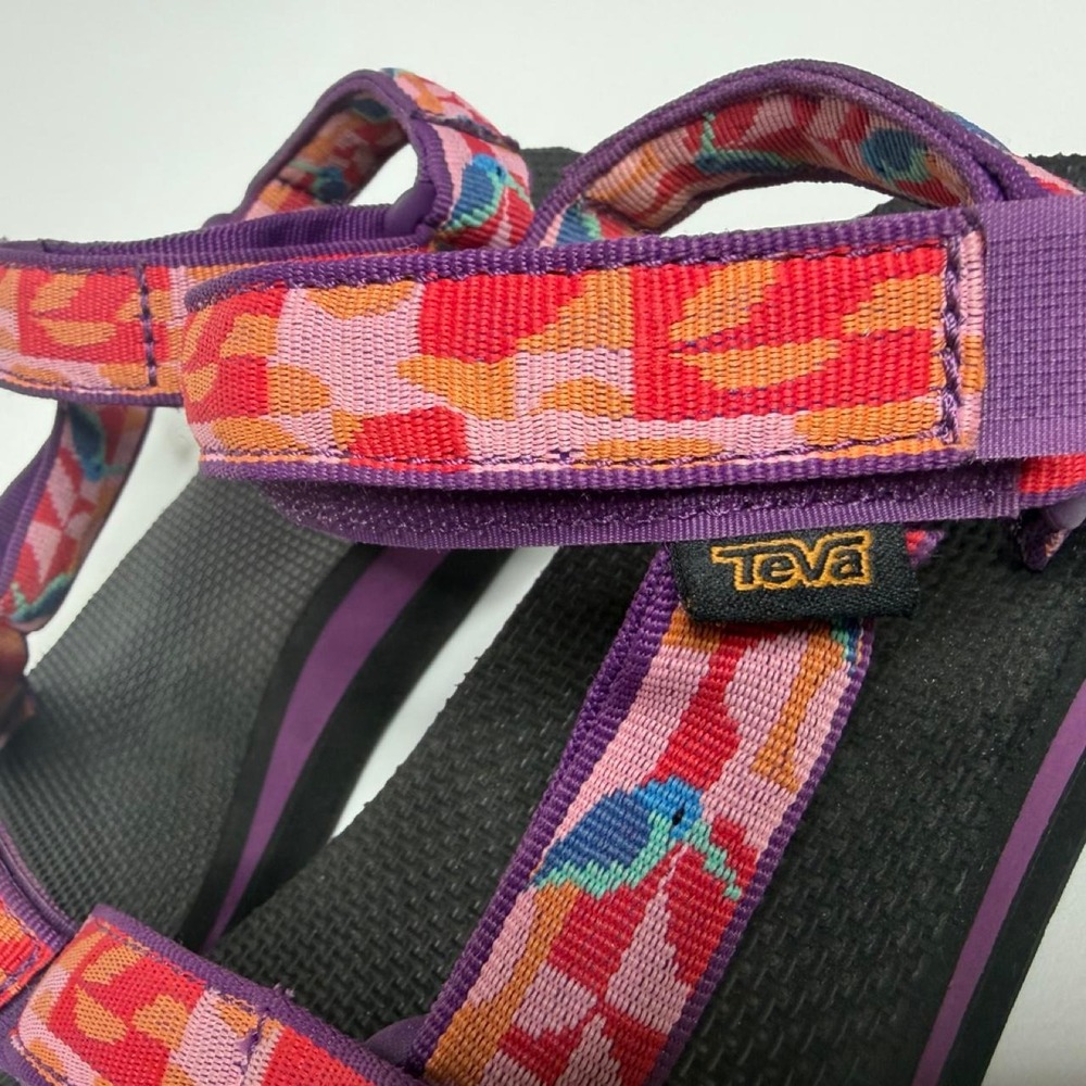 Teva Midform Universal Hummingbird Gloxinia Platform Sandals Women's Size 8